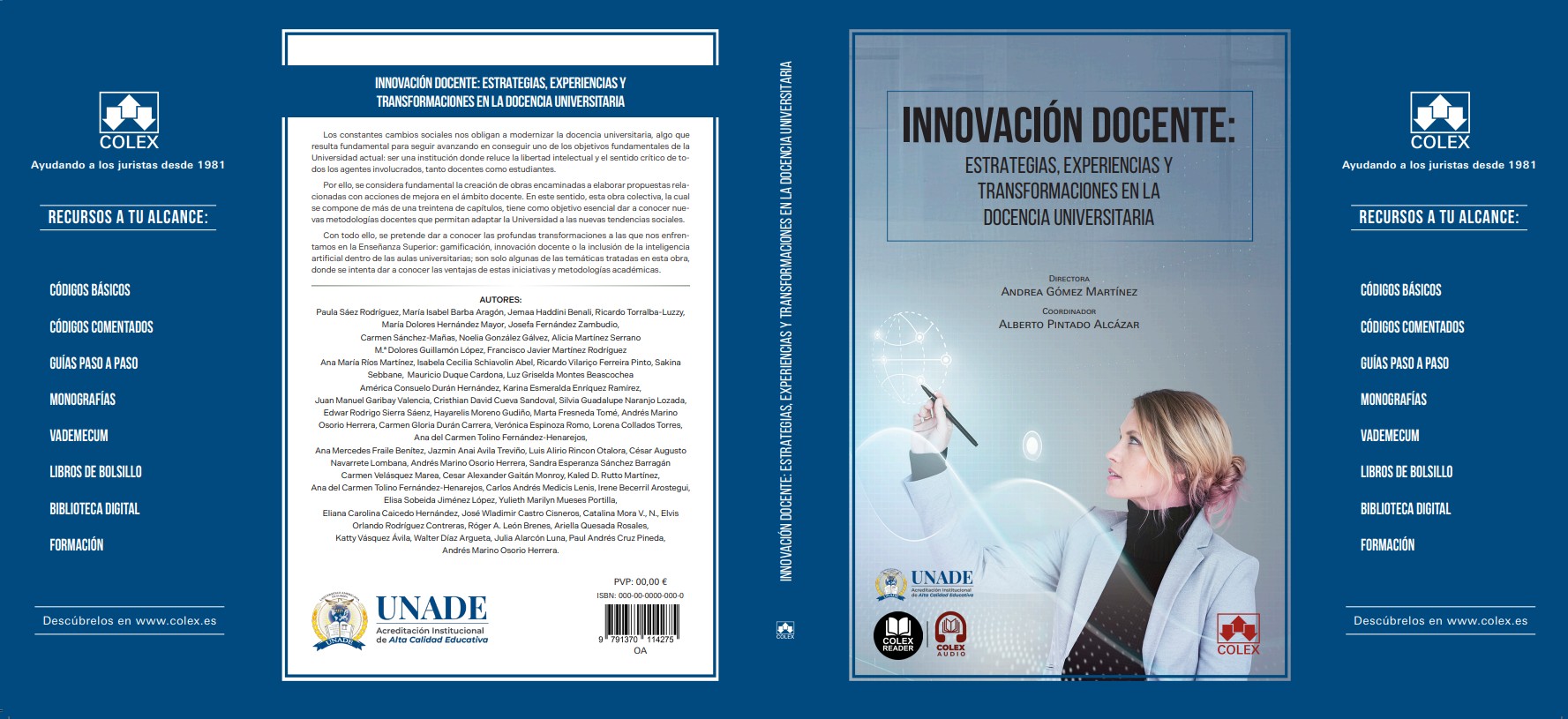 UNADE publica su primer libro con Editorial Colex: un hito de innovación docente e investigación